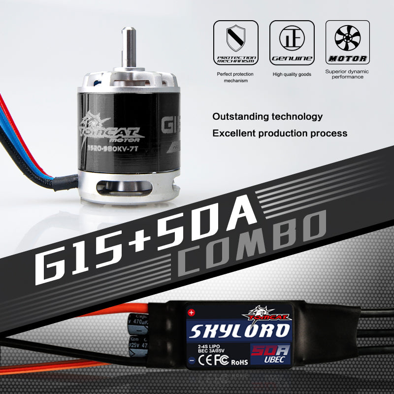 TomCat-G15-3520-980KV-Motor-Skylord-50A-ESC-Combo-Set