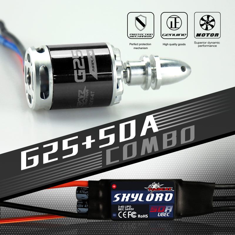 TomCat-G25-3527-1140KV-Motor-Skylord-50A-ESC-Combo-Set